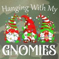 Funny Christmas Gnome Hanging With Legacy Tie Dye Trucker Hat