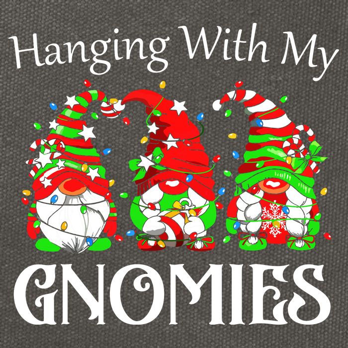 Funny Christmas Gnome Hanging With Cotton Canvas Backpack