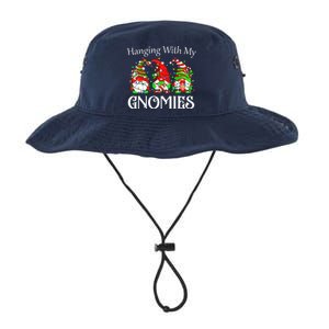 Funny Christmas Gnome Hanging With Legacy Cool Fit Booney Bucket Hat