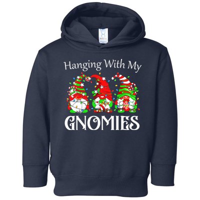 Funny Christmas Gnome Hanging With Toddler Hoodie
