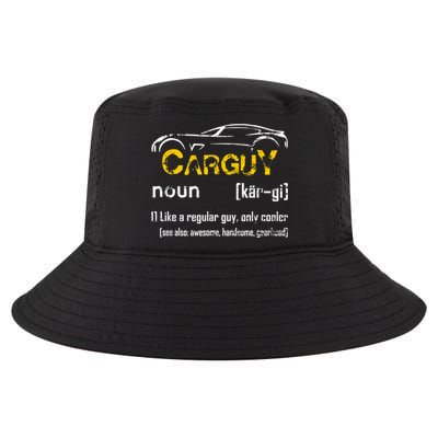 Funny Car Guy Vintage Car Guy Definition Mechanic Cool Comfort Performance Bucket Hat