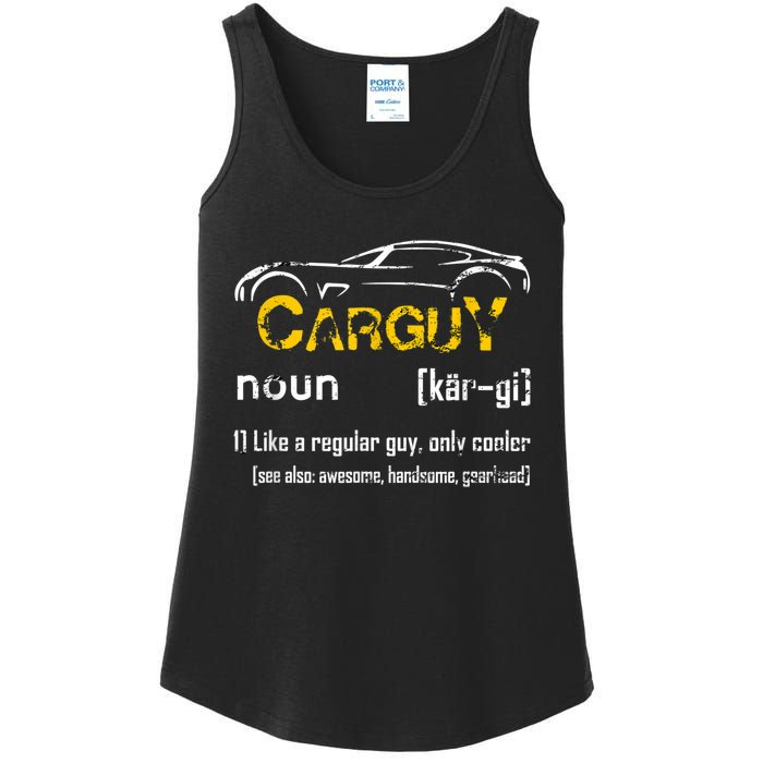 Funny Car Guy Vintage Car Guy Definition Mechanic Ladies Essential Tank