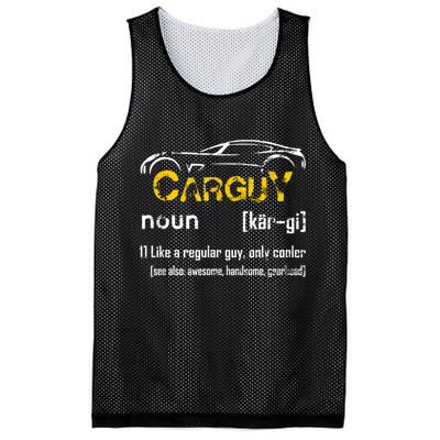 Funny Car Guy Vintage Car Guy Definition Mechanic Mesh Reversible Basketball Jersey Tank