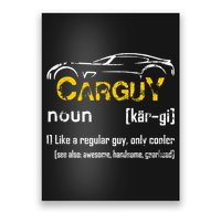 Funny Car Guy Vintage Car Guy Definition Mechanic Poster