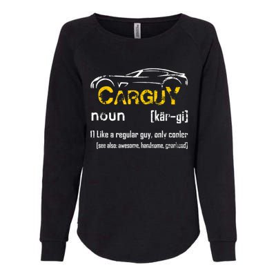 Funny Car Guy Vintage Car Guy Definition Mechanic Womens California Wash Sweatshirt