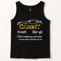 Funny Car Guy Vintage Car Guy Definition Mechanic Tank Top