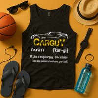 Funny Car Guy Vintage Car Guy Definition Mechanic Tank Top