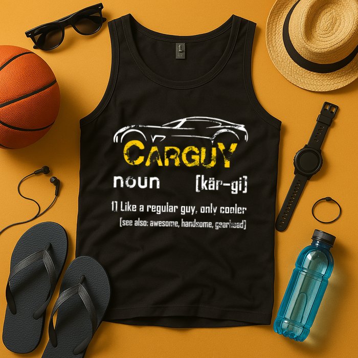 Funny Car Guy Vintage Car Guy Definition Mechanic Tank Top