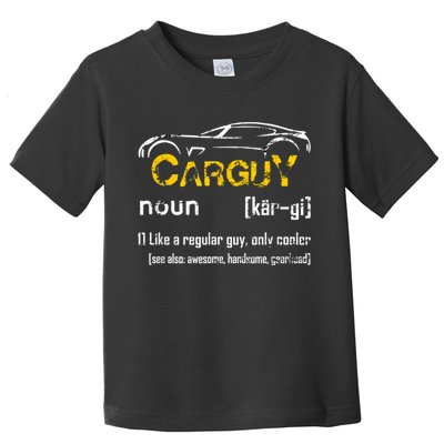Funny Car Guy Vintage Car Guy Definition Mechanic Toddler T-Shirt