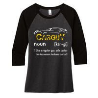 Funny Car Guy Vintage Car Guy Definition Mechanic Women's Tri-Blend 3/4-Sleeve Raglan Shirt