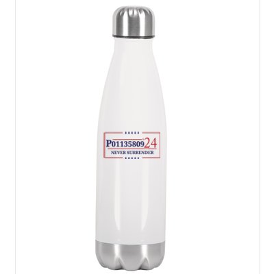 Fulton County Georgia Jail Prisoner Inmate P01135809 Mugshot Stainless Steel Insulated Water Bottle