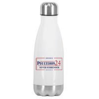 Fulton County Georgia Jail Prisoner Inmate P01135809 Mugshot Stainless Steel Insulated Water Bottle