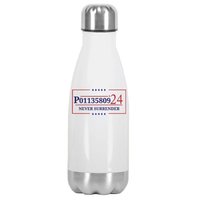 Fulton County Georgia Jail Prisoner Inmate P01135809 Mugshot Stainless Steel Insulated Water Bottle