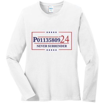 Fulton County Georgia Jail Prisoner Inmate P01135809 Mugshot Ladies Long Sleeve Shirt