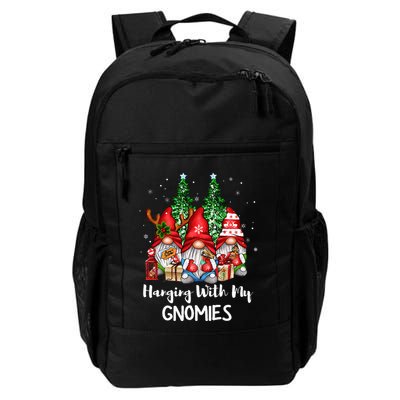Funny Christmas Gnome Hanging With My Gnomies Family Pajamas Backpack