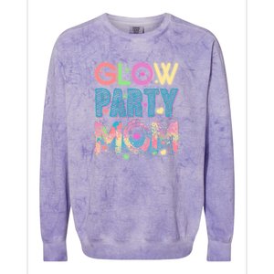 Funny Cute Glow Party Mom Colorblast Crewneck Sweatshirt