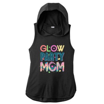 Funny Cute Glow Party Mom Ladies PosiCharge Tri-Blend Wicking Draft Hoodie Tank