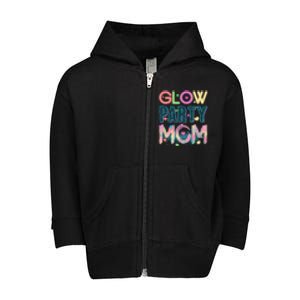 Funny Cute Glow Party Mom Toddler Zip Fleece Hoodie