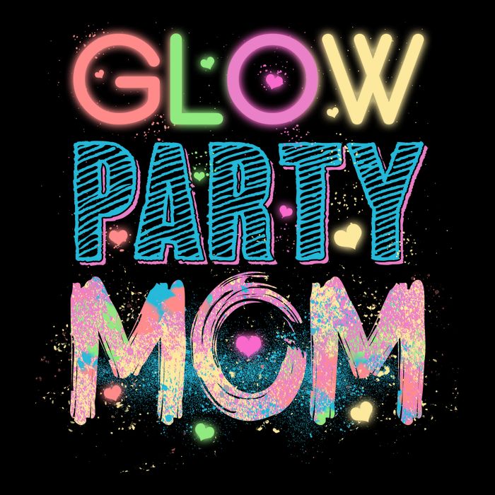Funny Cute Glow Party Mom Sweatshirt
