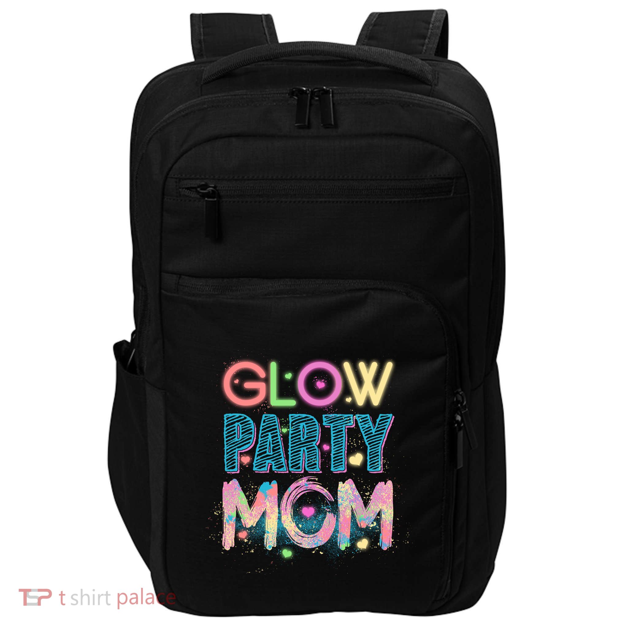 Funny Cute Glow Party Mom Impact Tech Backpack