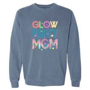 Funny Cute Glow Party Mom Garment-Dyed Sweatshirt