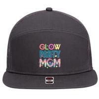 Funny Cute Glow Party Mom 7 Panel Mesh Trucker Snapback Hat