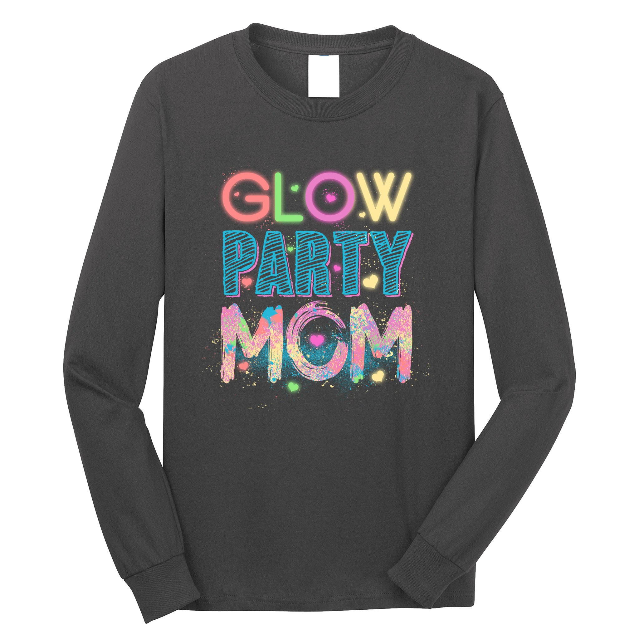 Funny Cute Glow Party Mom Long Sleeve Shirt