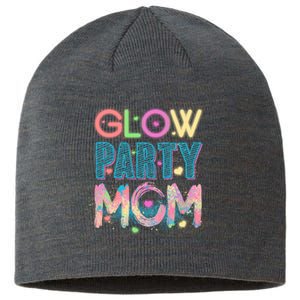 Funny Cute Glow Party Mom Sustainable Beanie