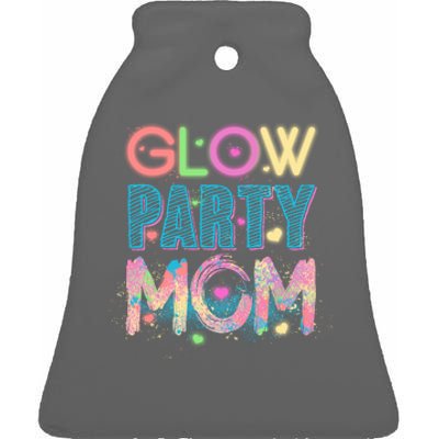 Funny Cute Glow Party Mom Ceramic Bell Ornament