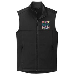 Funny Cute Glow Party Mom Collective Smooth Fleece Vest