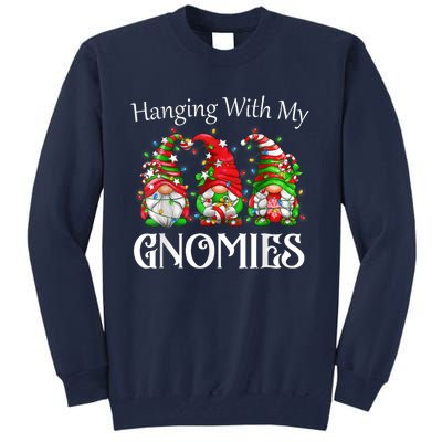 Funny Christmas Gnome Hanging With My Gnomies Family Pajamas Tall Sweatshirt