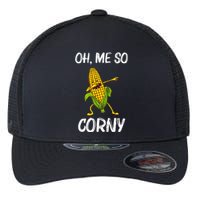 Funny Corn Gift For  Corn On The Cob Costume Farmer Flexfit Unipanel Trucker Cap