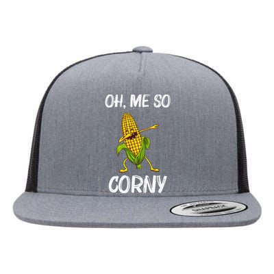 Funny Corn Gift For  Corn On The Cob Costume Farmer Flat Bill Trucker Hat