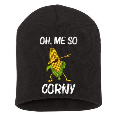 Funny Corn Gift For  Corn On The Cob Costume Farmer Short Acrylic Beanie