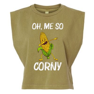 Funny Corn Gift For  Corn On The Cob Costume Farmer Garment-Dyed Women's Muscle Tee