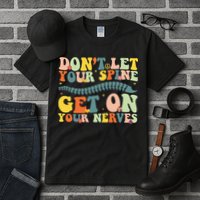 Funny Chiropractor Groovy Spine Doctor Of Chiropractic Tall T-Shirt