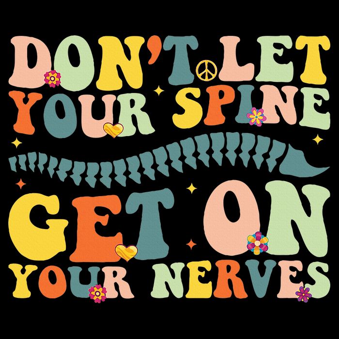 Funny Chiropractor Groovy Spine Doctor Of Chiropractic Tall T-Shirt
