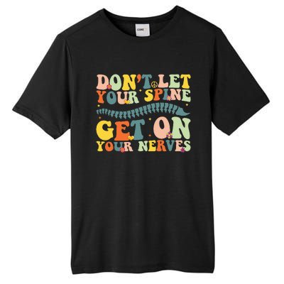 Funny Chiropractor Groovy Spine Doctor Of Chiropractic Tall Fusion ChromaSoft Performance T-Shirt