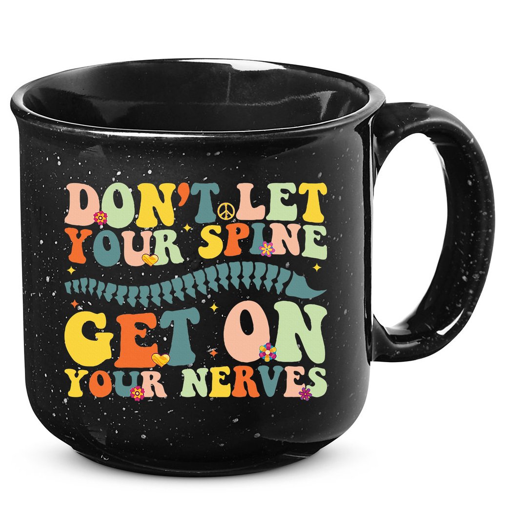 Funny Chiropractor Groovy Spine Doctor Of Chiropractic 15oz Campfire Ceramic Mug