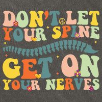 Funny Chiropractor Groovy Spine Doctor Of Chiropractic Cotton Canvas Backpack