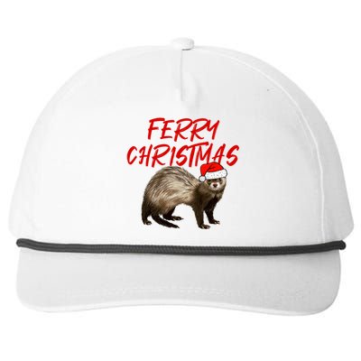 Ferry Christmas Great Gift Funny Ferregift For Christmas Gift Snapback Five-Panel Rope Hat