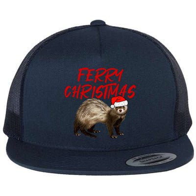 Ferry Christmas Great Gift Funny Ferregift For Christmas Gift Flat Bill Trucker Hat