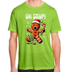 Funny Christmas Gingerbread Man Oh Snap Outfit Xmas Pajama Gift Adult ChromaSoft Performance T-Shirt