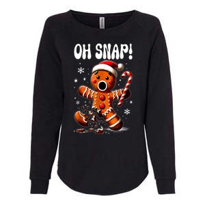 Funny Christmas Gingerbread Man Oh Snap Outfit Xmas Pajama Gift Womens California Wash Sweatshirt