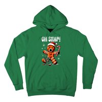 Funny Christmas Gingerbread Man Oh Snap Outfit Xmas Pajama Gift Hoodie