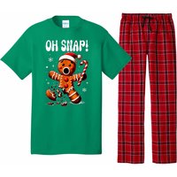 Funny Christmas Gingerbread Man Oh Snap Outfit Xmas Pajama Gift Pajama Set