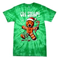 Funny Christmas Gingerbread Man Oh Snap Outfit Xmas Pajama Gift Tie-Dye T-Shirt