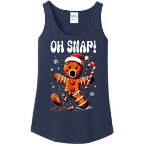 Funny Christmas Gingerbread Man Oh Snap Outfit Xmas Pajama Gift Ladies Essential Tank