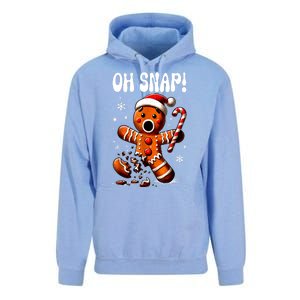 Funny Christmas Gingerbread Man Oh Snap Outfit Xmas Pajama Gift Unisex Surf Hoodie