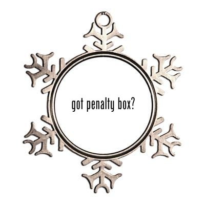 Funny Classic Got Penalty Box? Retro Funny Gift Metallic Star Ornament